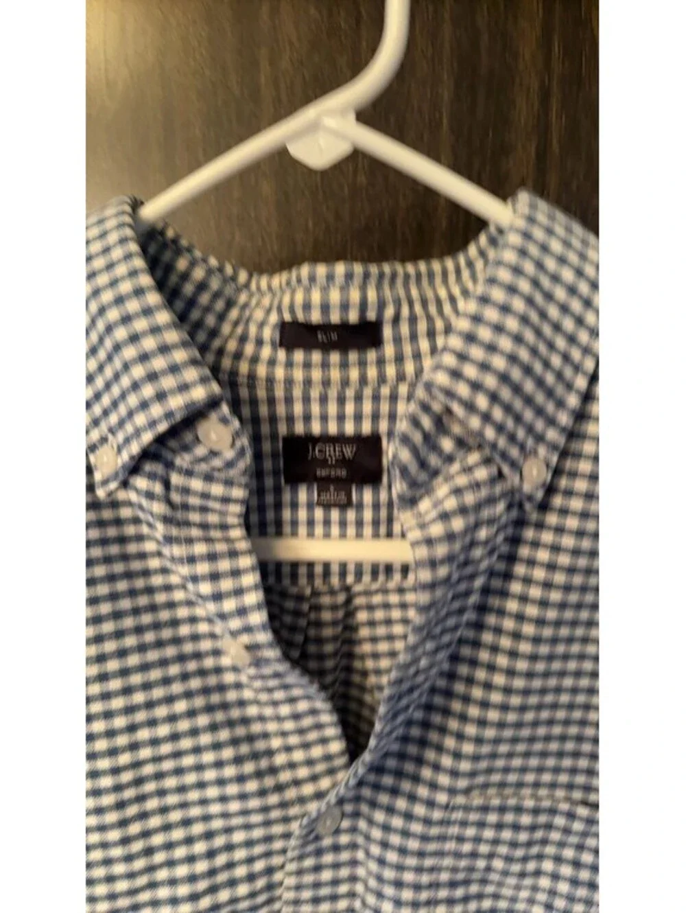 J.Crew Men's Gingham Button-Down Shirt 0086